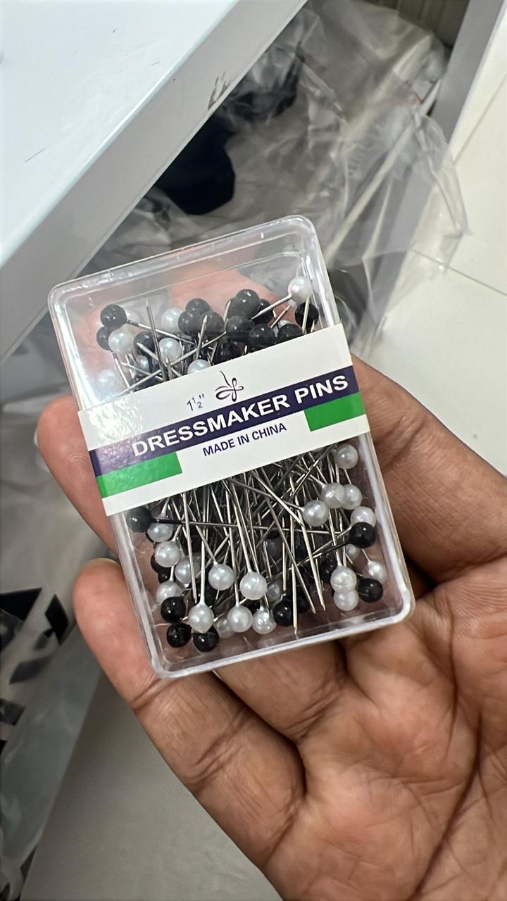 Black And White Pearl Pin